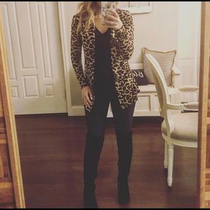 Cheetah cardigan size small